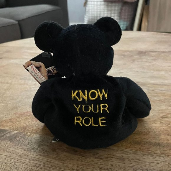 5/$20 WWF Black "The Rock" Attitude Bear Pre-Owned Wrestling WWE - Picture 3 of 9